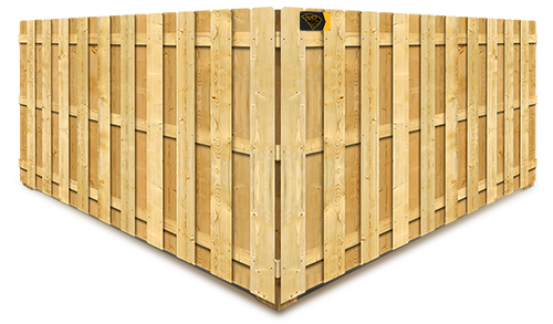 Denny Terrace SC Shadowbox style wood fence
